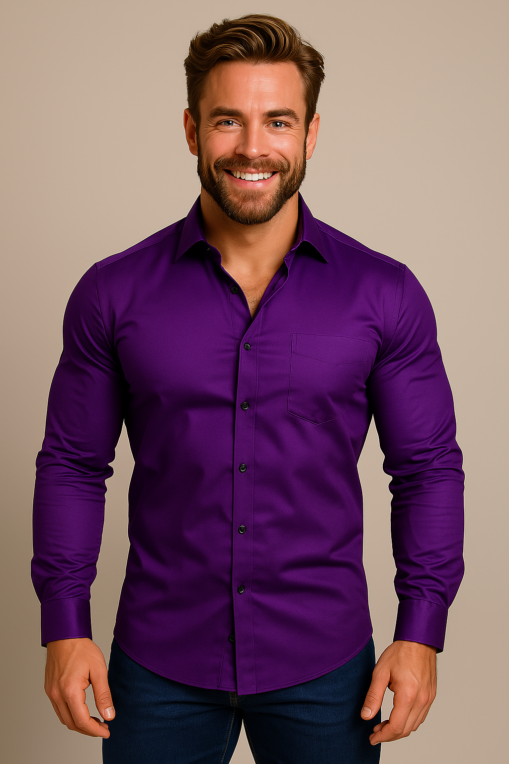 Camicia Uomo Slim Fit Elegante