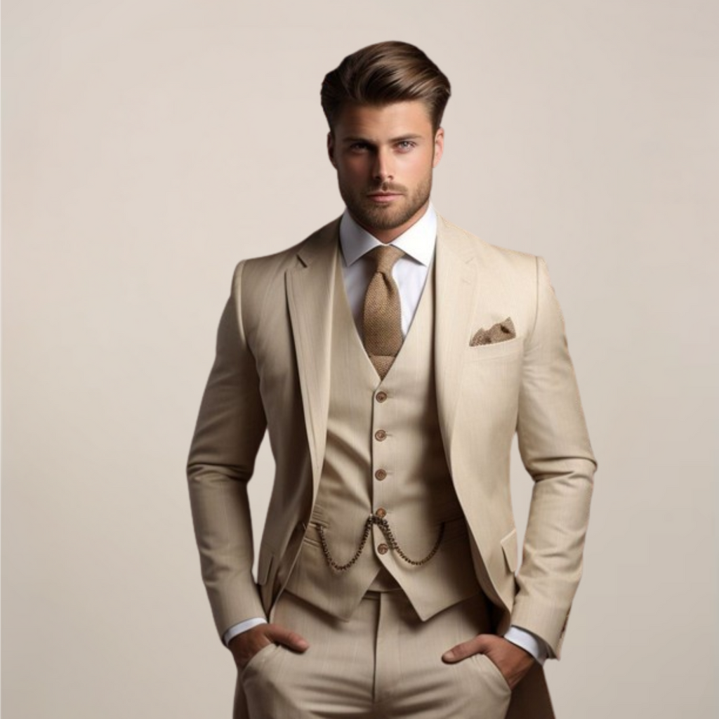 Abito Uomo Tre Pezzi Elegante Primaverile ANFINITE