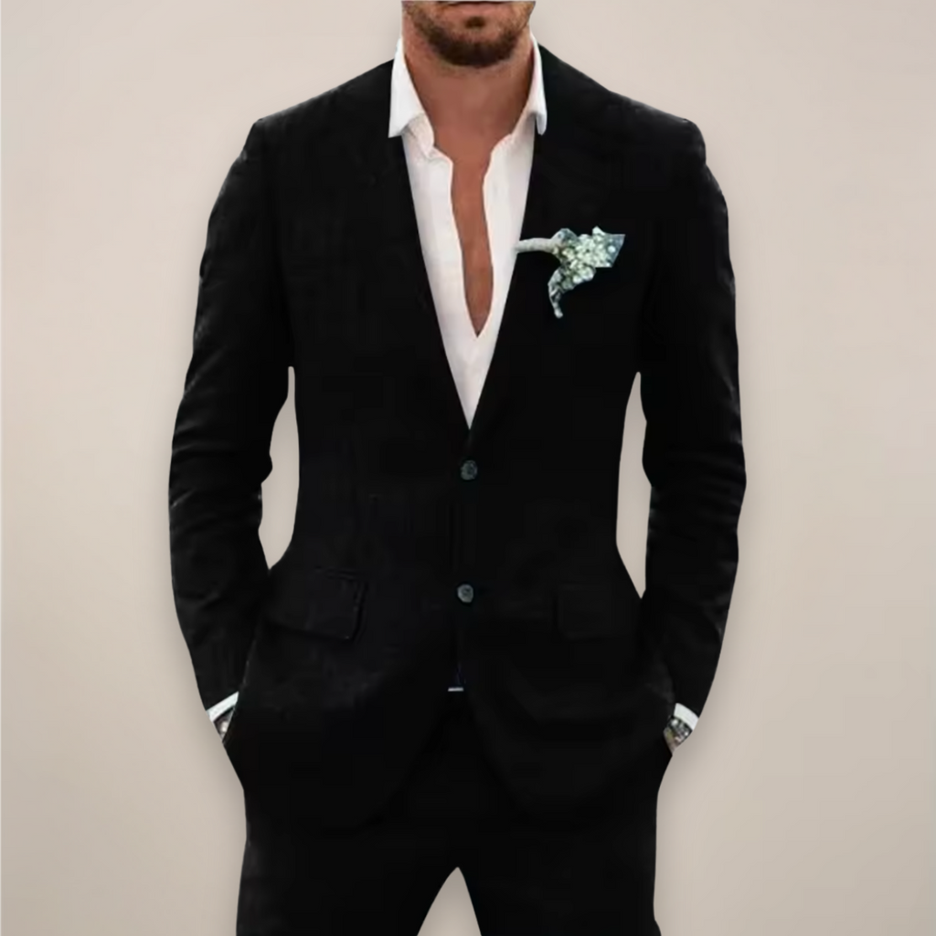 Completo Uomo Elegante Monopetto