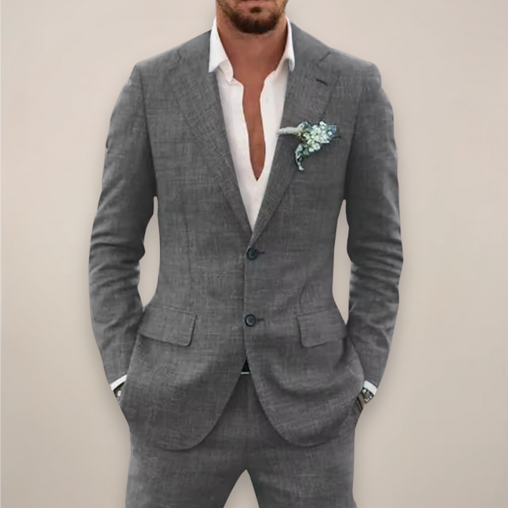 Completo Uomo Elegante Monopetto