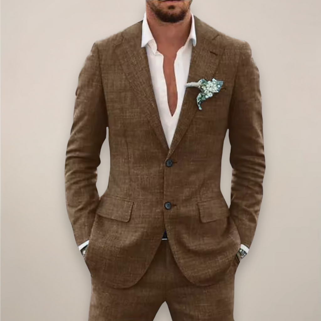 Completo Uomo Elegante Monopetto