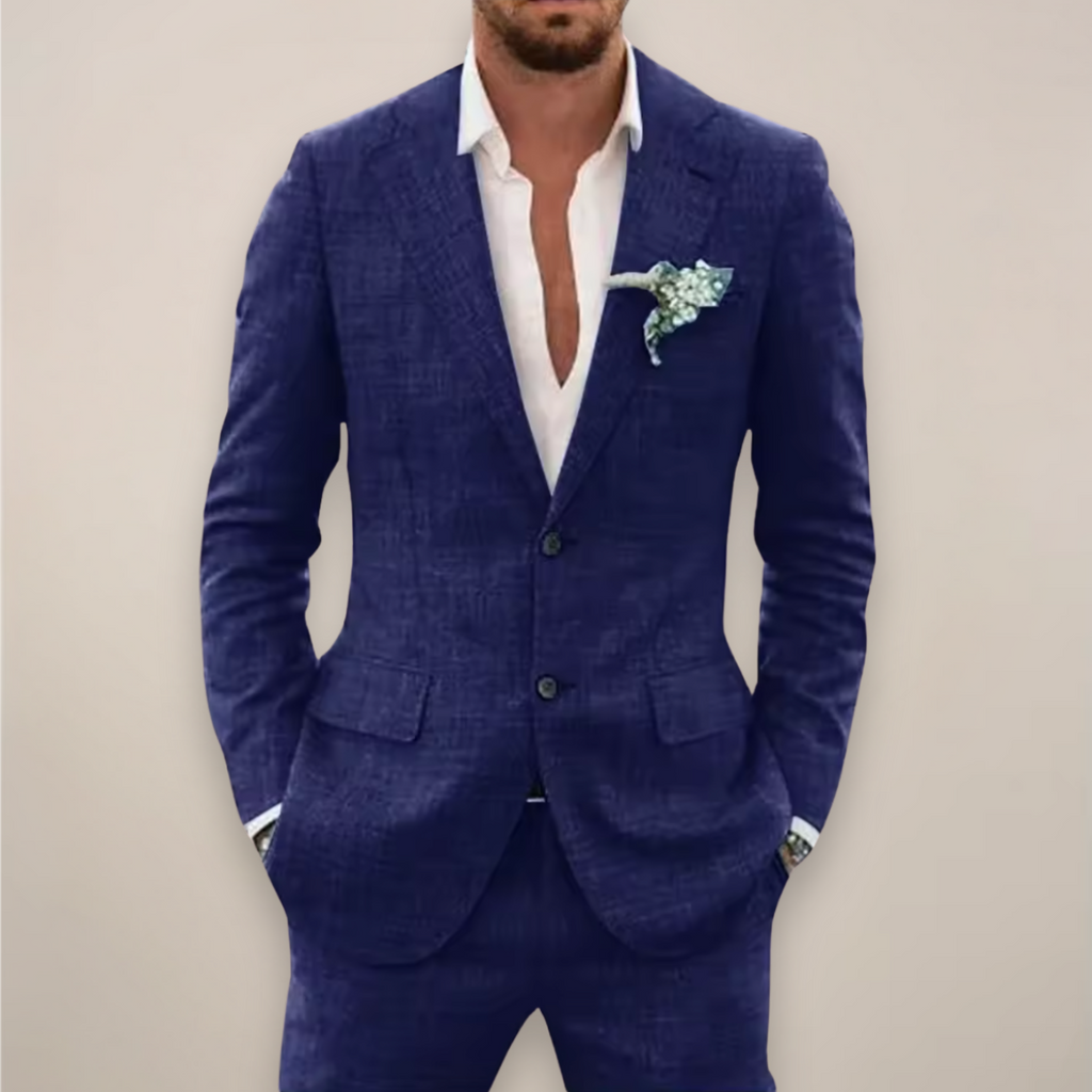Completo Uomo Elegante Monopetto
