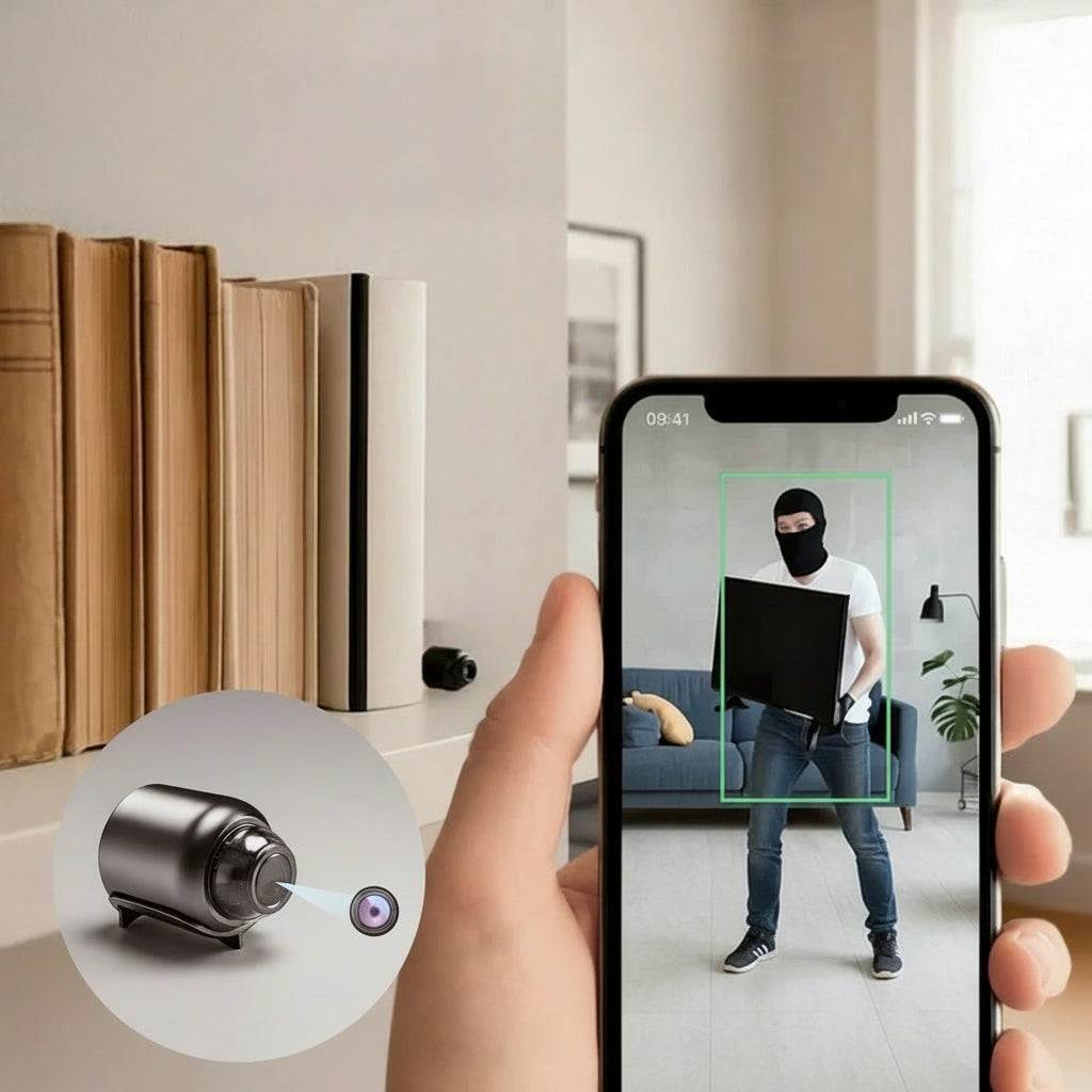 Trådløst 1080P Nanny Kamera med Lyd | Diskret Hjem Overvågning | WiFi Fjernadgang