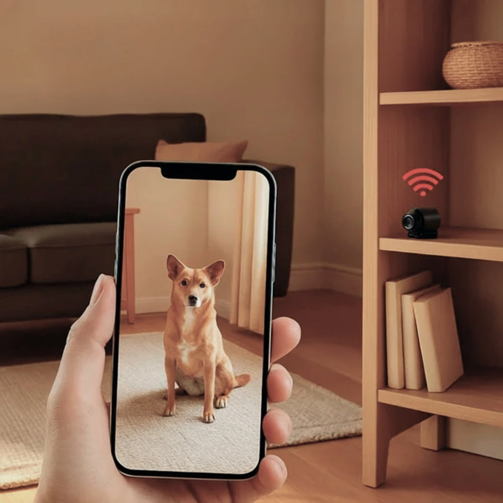 Trådløst 1080P Nanny Kamera med Lyd | Diskret Hjem Overvågning | WiFi Fjernadgang