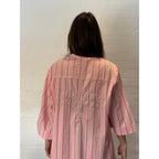 Stribet Kjole Poplin Silhuet Elegant Komfort