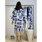 Vestito in Pizzo a Strisce Silhouette Elegante Stile Estivo