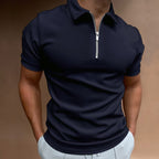Polo da Uomo Design con Zip Silhouette Moderna Comfort