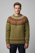 ANFINITE – Maglione Vintage da Uomo | Collo Rotondo Classico