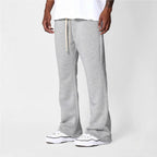 Pantalon jogger pour homme à jambe évasée – polaire douce en coton et confort décontracté