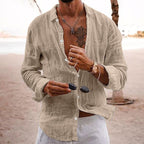 Chemise casual homme à col classique