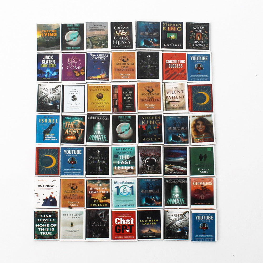 ANFINITE AnxietyBookshelf Håndlavet Miniature Bogreol i Træ