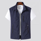 Gilet Uomo Leggero con Zip e Tasche