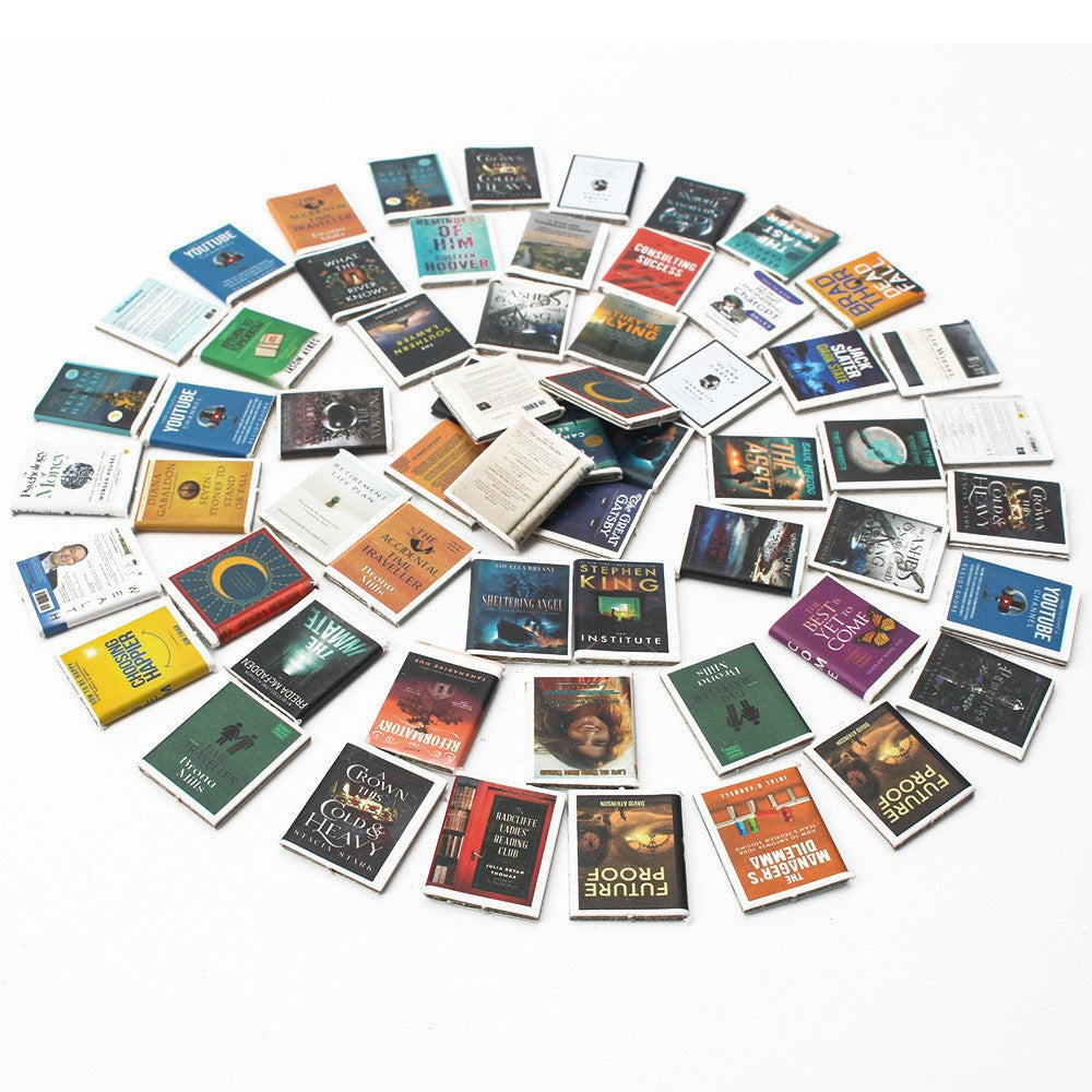ANFINITE AnxietyBookshelf Håndlavet Miniature Bogreol i Træ