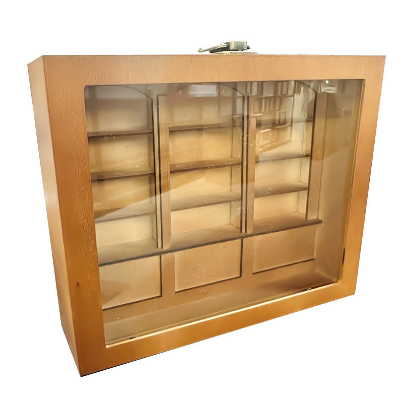 ANFINITE AnxietyBookshelf Libreria Miniaturizzata Fatta a Mano in Legno