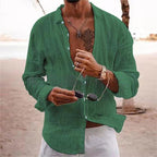 Chemise casual homme à col classique