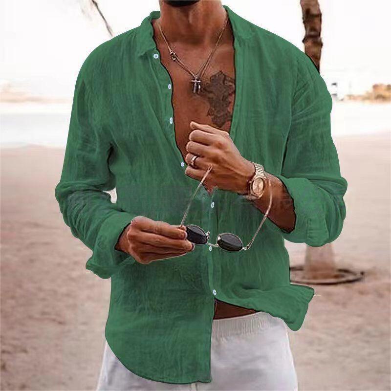 Chemise casual homme à col classique
