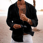 Chemise casual homme à col classique