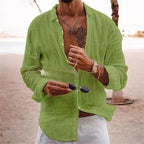 Chemise casual homme à col classique