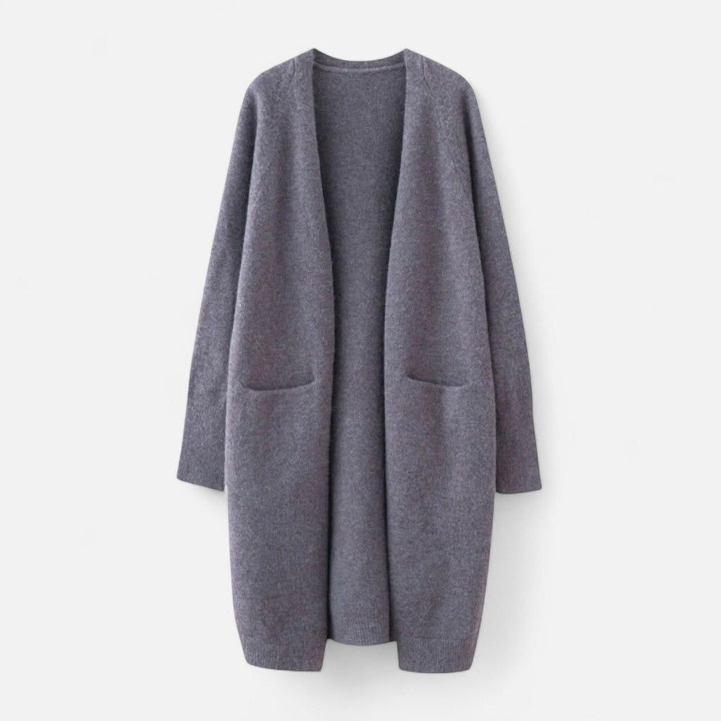 Cardigan Lungo Donna Aperto in Maglia – Eleganza Senza Tempo e Comfort Raffinato