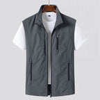 Gilet Uomo Leggero con Zip e Tasche