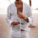 Chemise casual homme à col classique