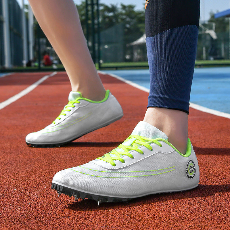Scarpe Atletica Uomo con Chiodi – Sneakers Leggere da Sprint con Lacci per Pista