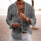 Chemise casual homme à col classique