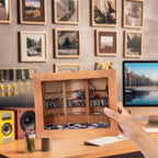 ANFINITE AnxietyBookshelf Libreria Miniaturizzata Fatta a Mano in Legno