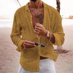 Chemise casual homme à col classique