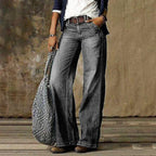 Vaqueros vintage de pierna ancha para mujer ANFINITE