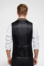 Gilet Sartoriale Uomo con Revers e Dettaglio a Catena