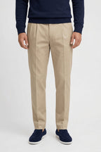 Pantaloni Eleganti Uomo con Pince e Gamba Dritta – Taglio Sartoriale Smart Casual