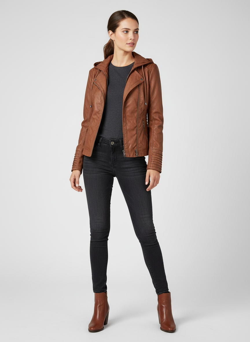 MARTHA - Læderjakke til kvinder