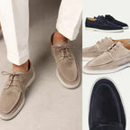 Chaussures casual homme en daim à lacets