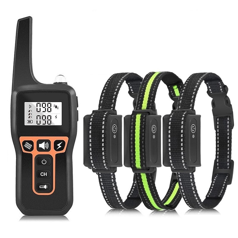 AquaStride Pro – Collare per Addestramento per Cani Ricaricabile e Impermeabile da 1000m con Telecomando a Lunga Distanza