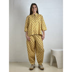 Bluse Dame Blomsterprint Grafisk Silhuet