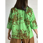 Print Bluse Dame A-Snit Komfortstil