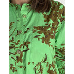 Print Bluse Dame A-Snit Komfortstil