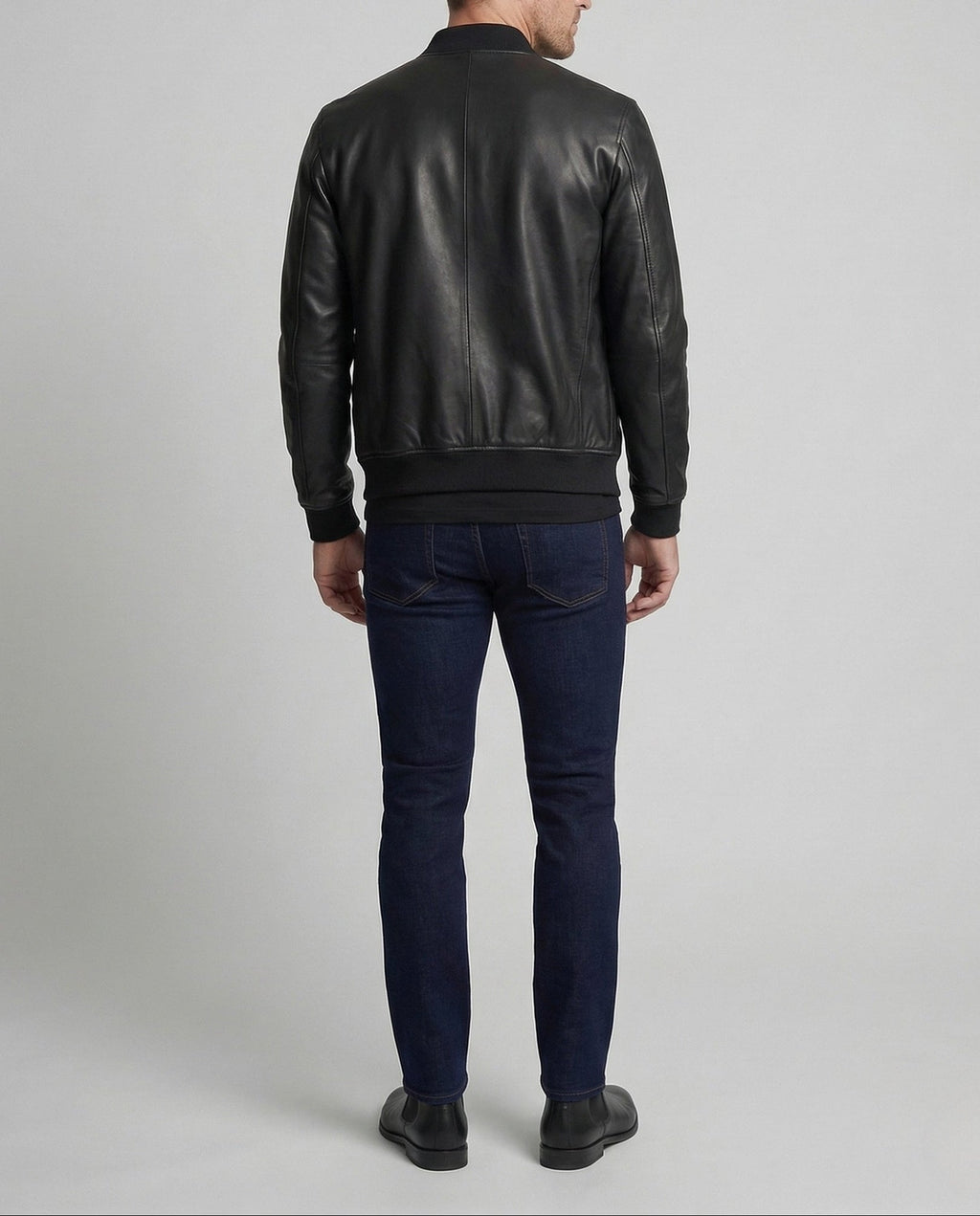 Giubbotto Bomber Uomo in Ecopelle con Zip – Elegante, Moderno e Casual