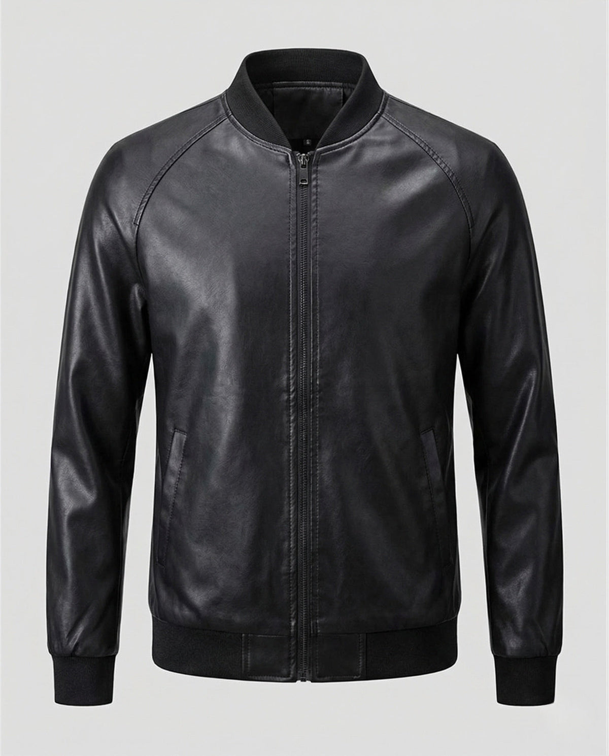 Giubbotto Bomber Uomo in Ecopelle con Zip – Elegante, Moderno e Casual