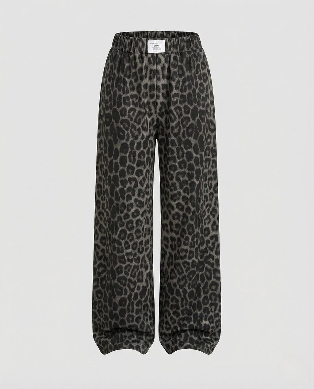 Pantalon femme taille haute imprimé – Modèle palazzo à jambes larges et taille élastiquée