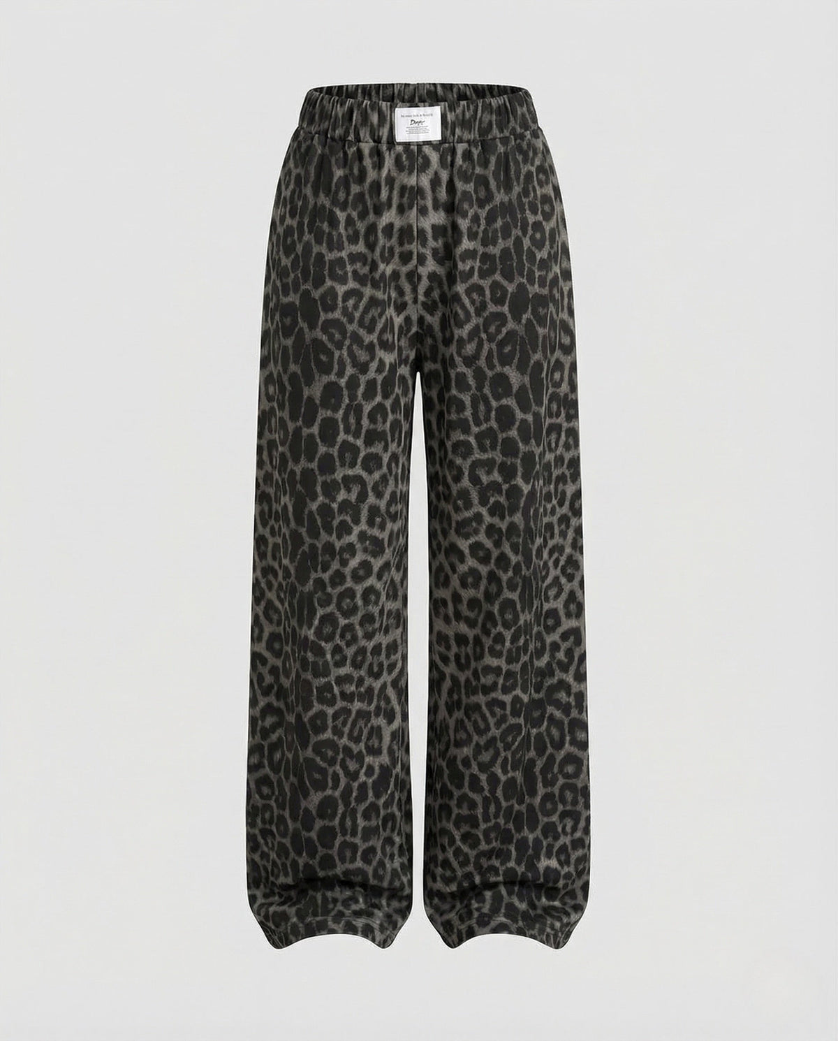 Pantalon femme taille haute imprimé – Modèle palazzo à jambes larges et taille élastiquée