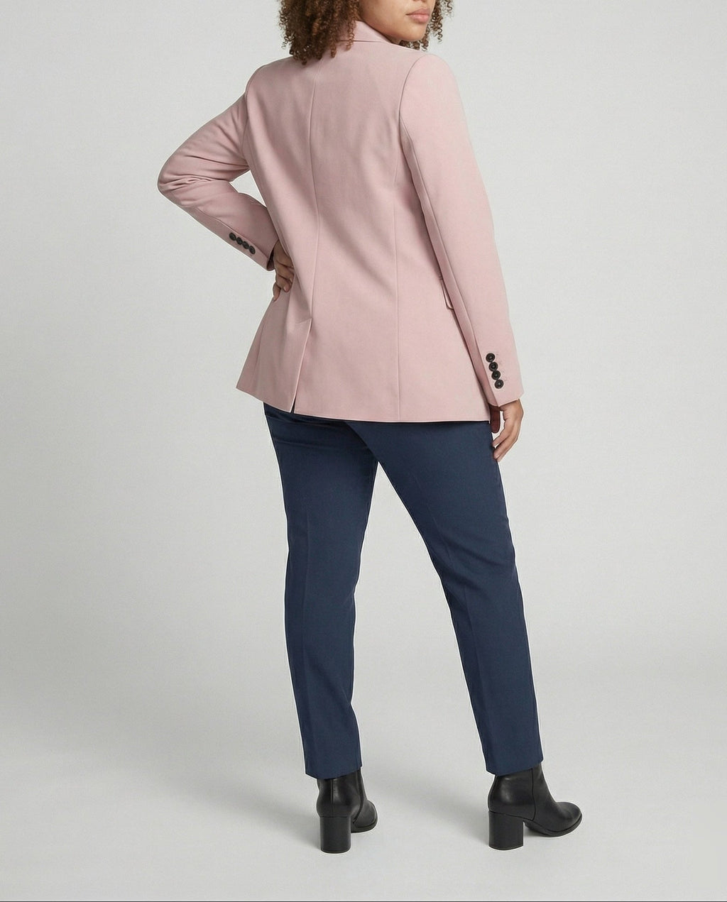 Blazer long oversize pour femme à deux boutons – Veste élégante décontractée avec revers classiques