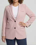 Blazer long oversize pour femme à deux boutons – Veste élégante décontractée avec revers classiques