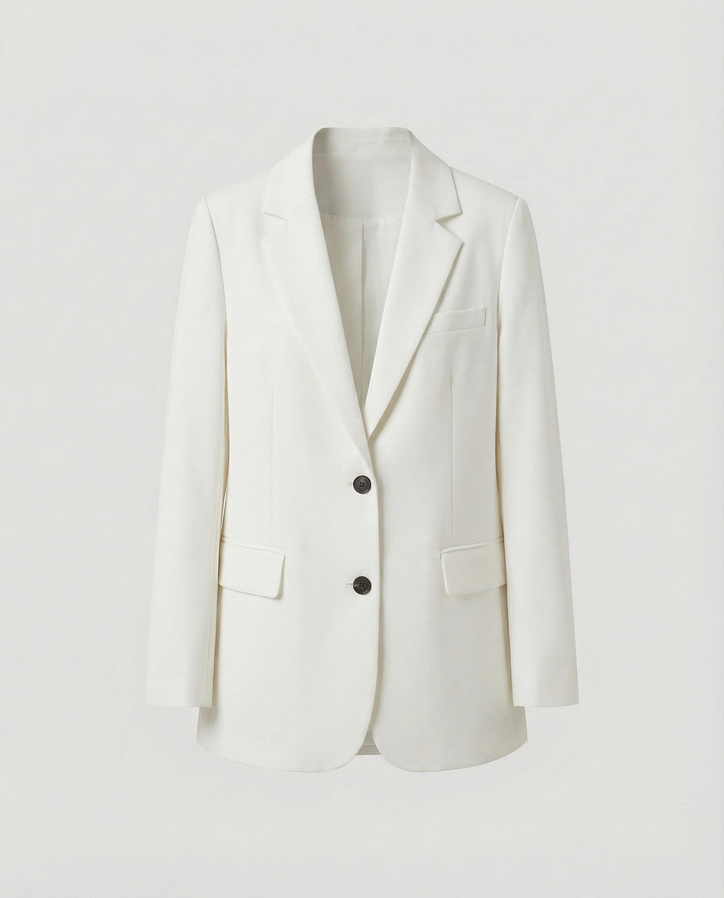 Blazer long oversize pour femme à deux boutons – Veste élégante décontractée avec revers classiques