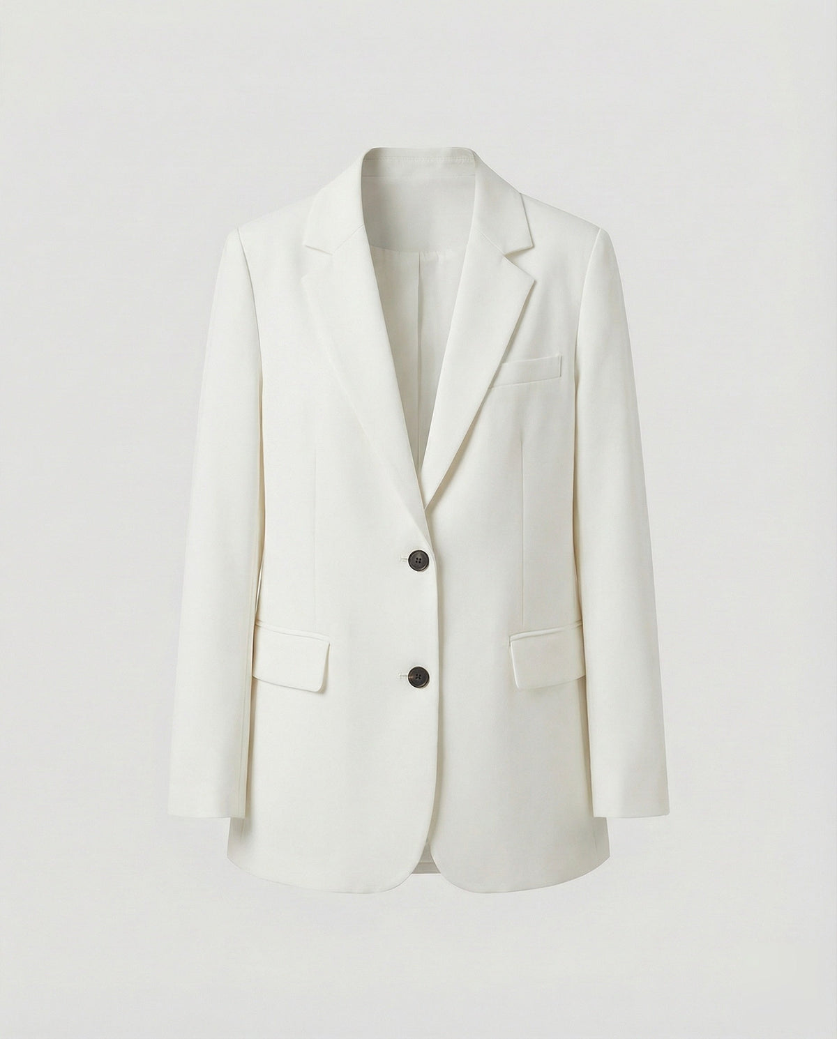 Blazer long oversize pour femme à deux boutons – Veste élégante décontractée avec revers classiques