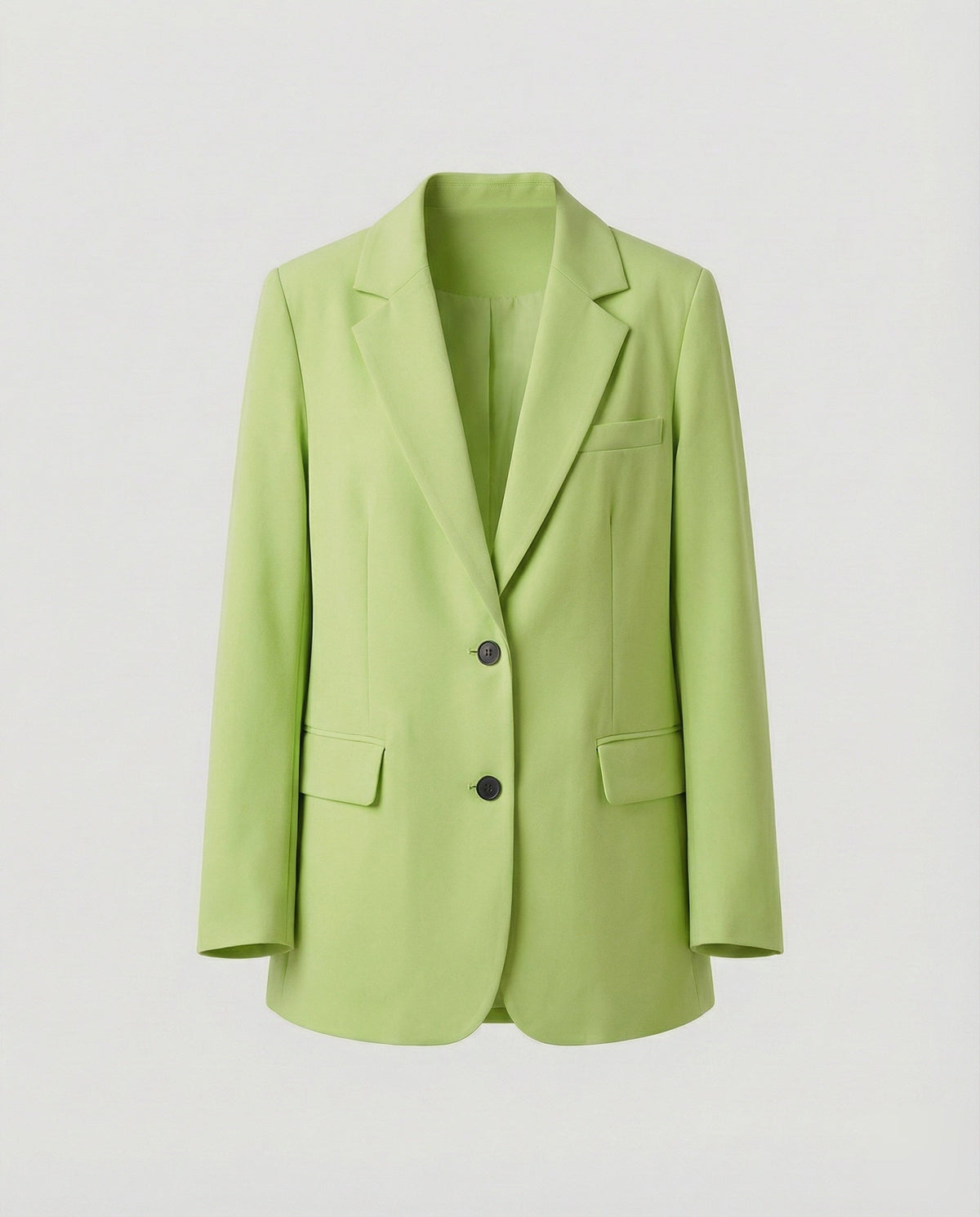 Blazer long oversize pour femme à deux boutons – Veste élégante décontractée avec revers classiques