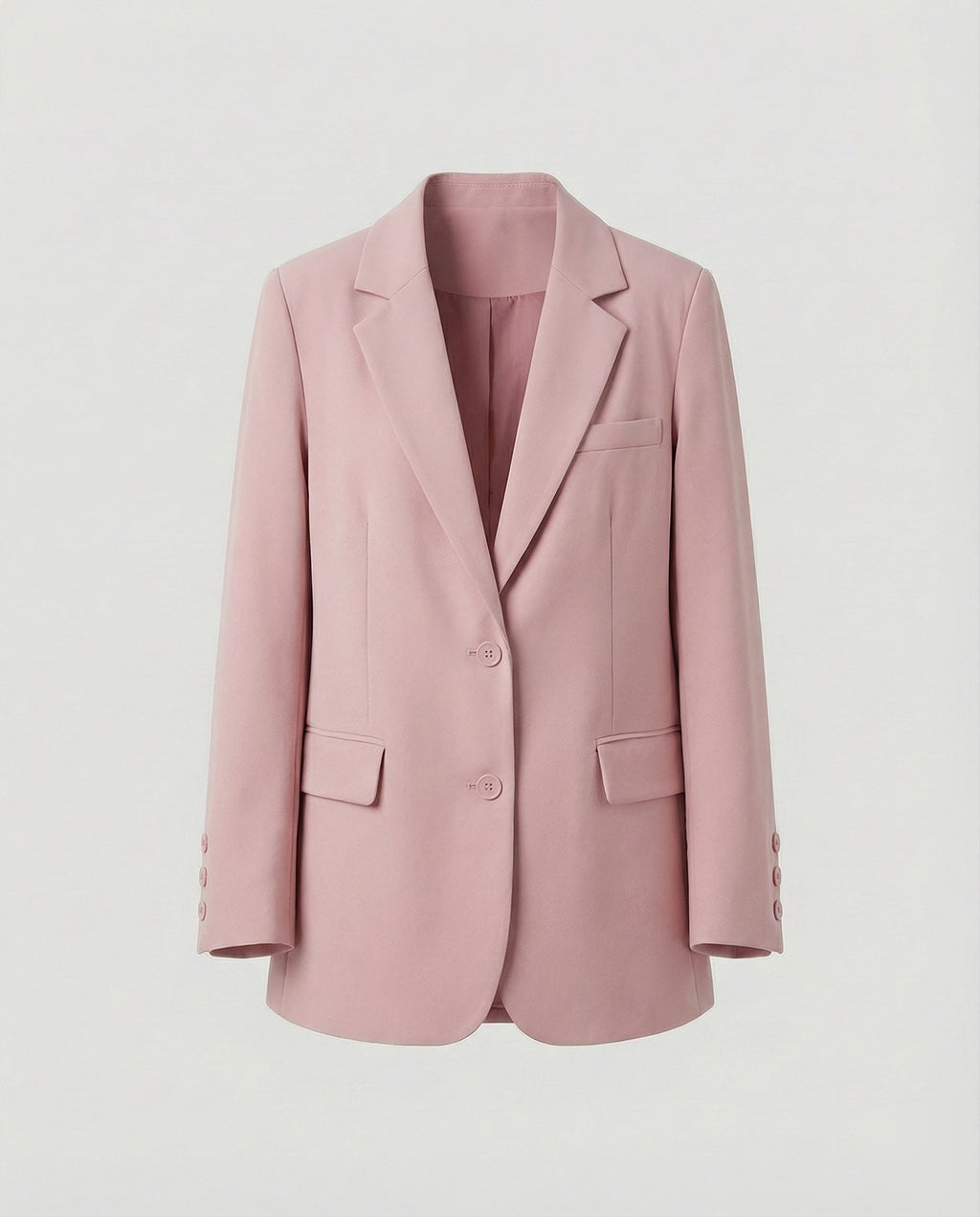 Blazer long oversize pour femme à deux boutons – Veste élégante décontractée avec revers classiques