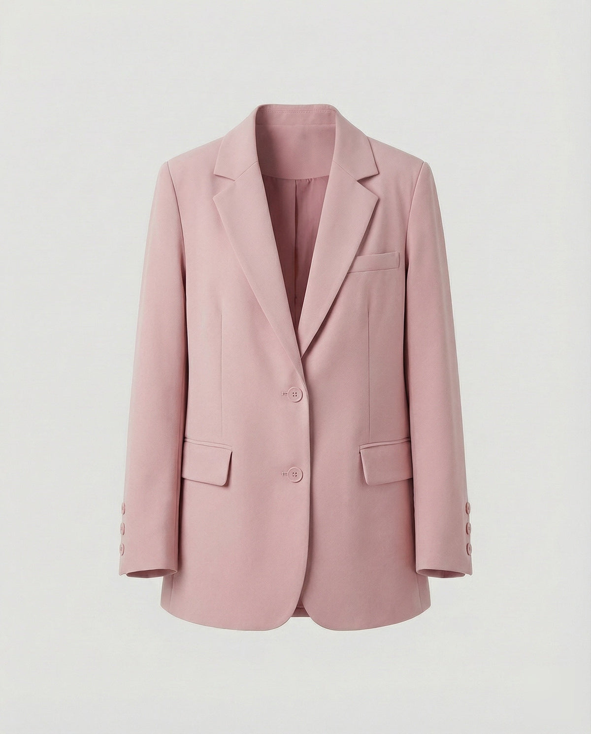 Blazer long oversize pour femme à deux boutons – Veste élégante décontractée avec revers classiques