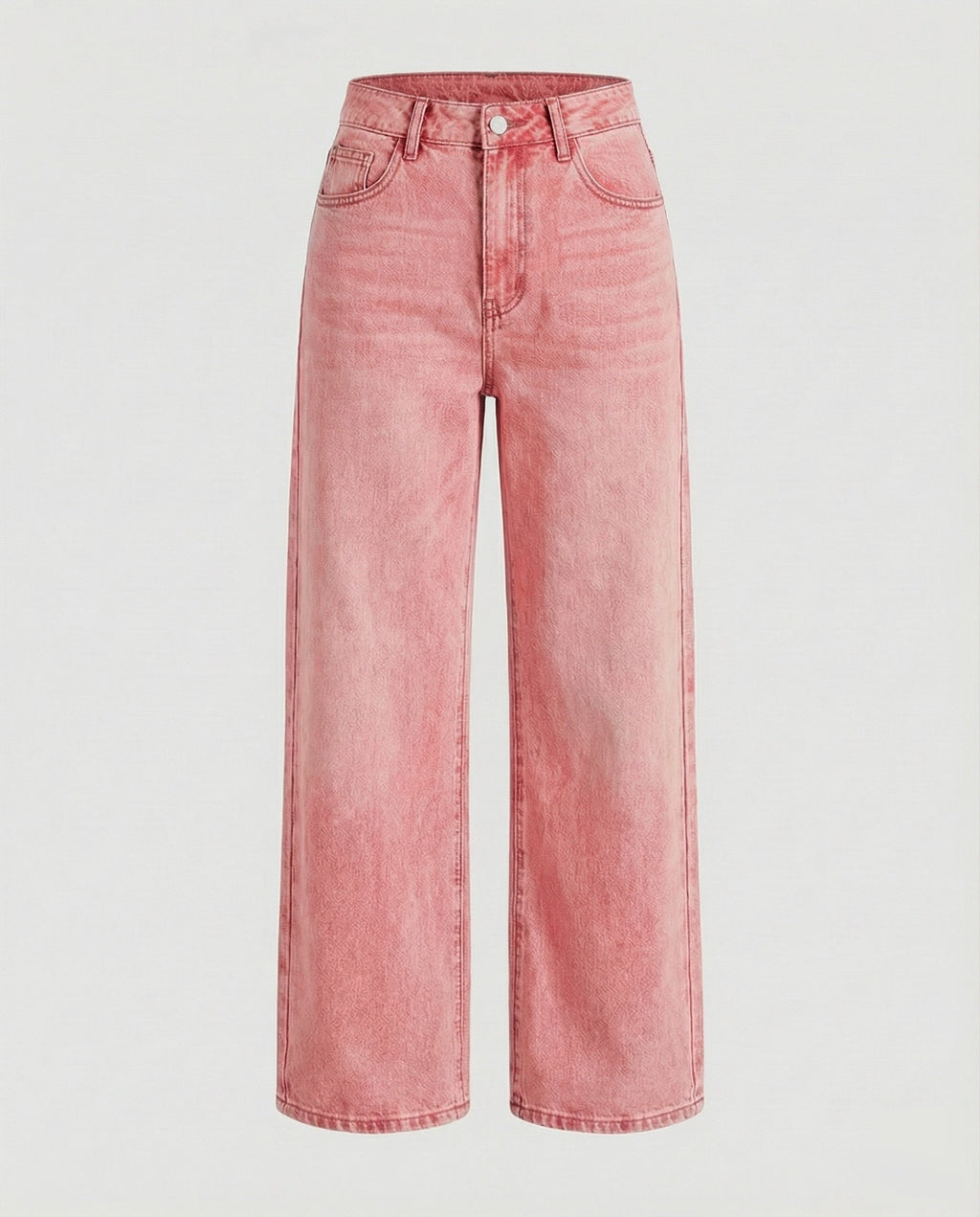 Jeans Donna a Vita Alta con Gamba Larga – Pantaloni Denim Wide Leg Lunghi con Cinque Tasche